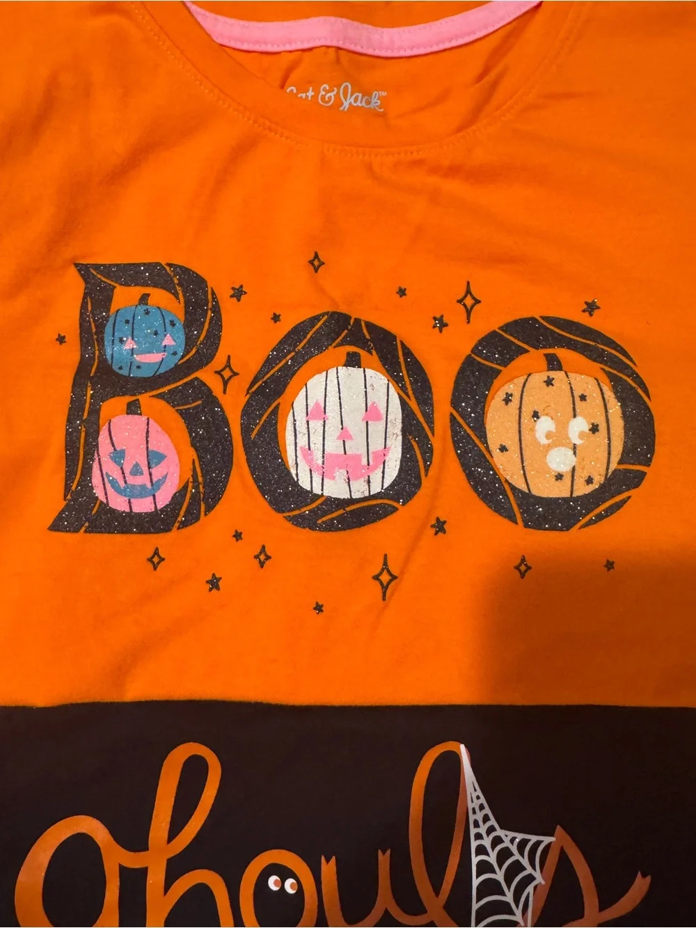 Cat & Jack Kids' Halloween Graphic Short Sleeve Tee, Bundle of Tee Shirts